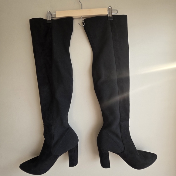 Steve Madden Black Over the Knee Boots - Picture 3 of 12